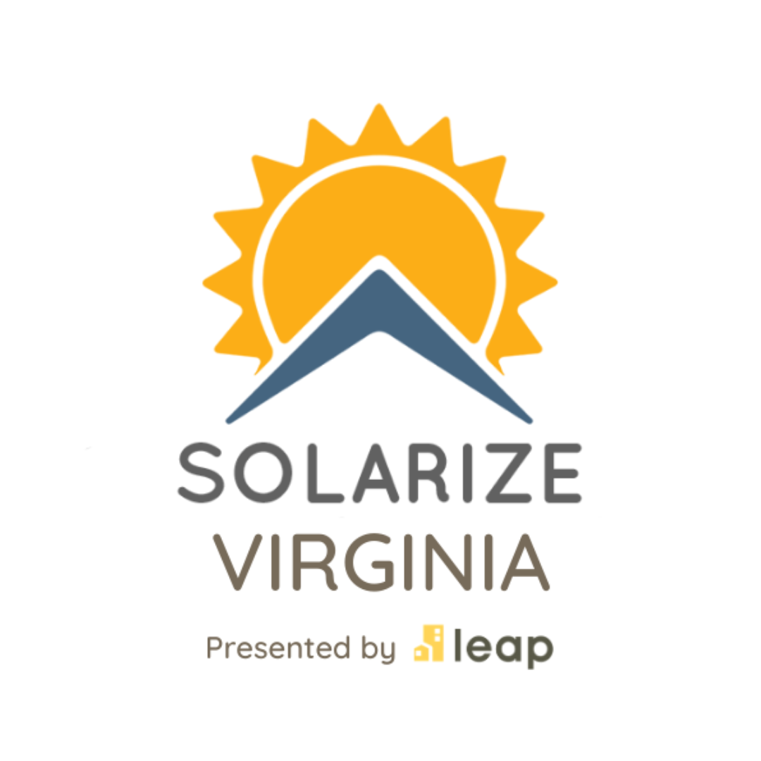 solar virginia logo powered by leap
