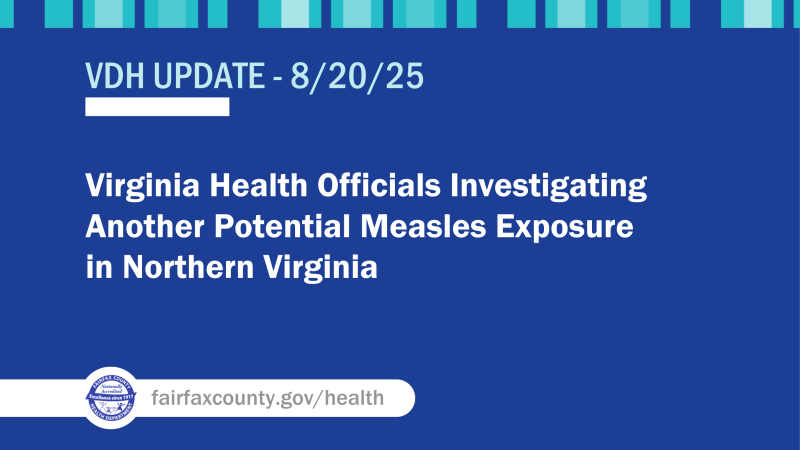 Virginia Health Officials Investigating Potential Measles Exposure Virginia Health Officials Investigating Potential Measles Exposure
