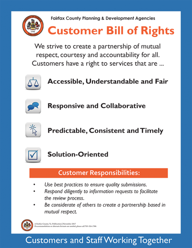 Customer Service Bill of Rights