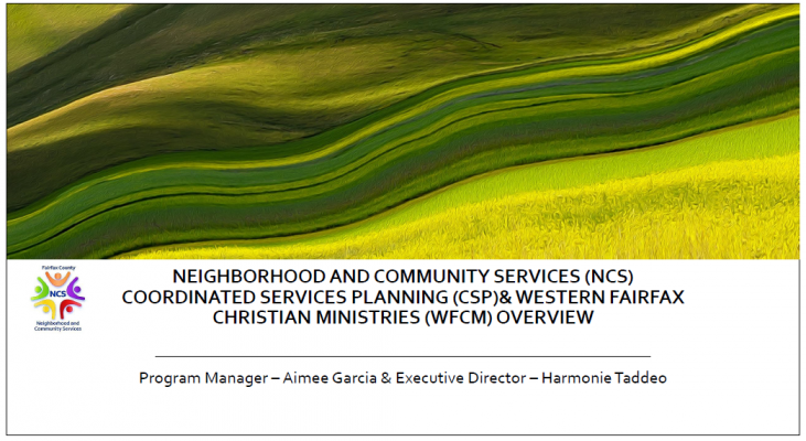 NCS and Western Fairfax Christian Ministries Overview