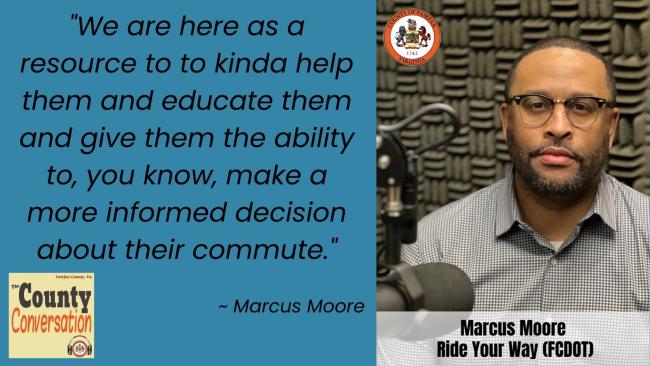 "We are here as a resource to to kinda help them and educate them and give them the ability to, you know, make a more informed decision about their commute." - Marcus Moore