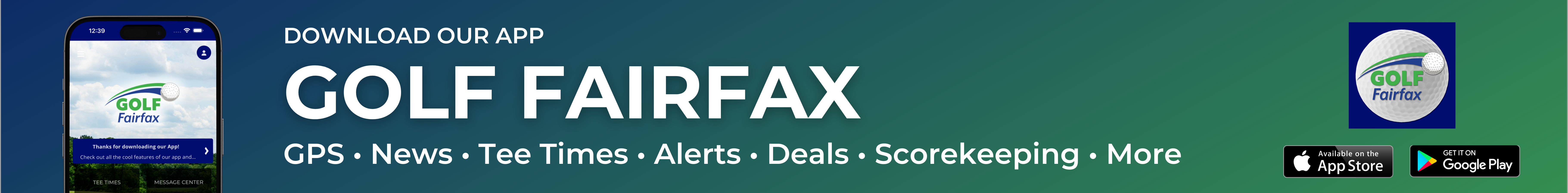 Download our app Golf Fairfax