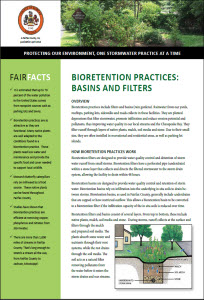 bioretention fact sheet cover
