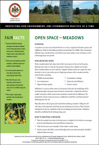 Open Space — Meadows fact sheet cover