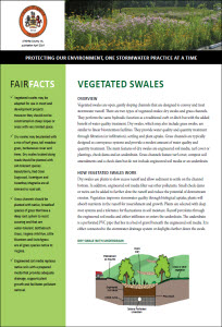 Vegetated Swales fact sheet cover