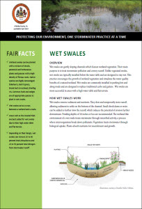 Wet Swales fact sheet cover