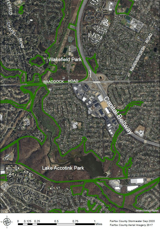 Lake accotink aerial imagery 2017