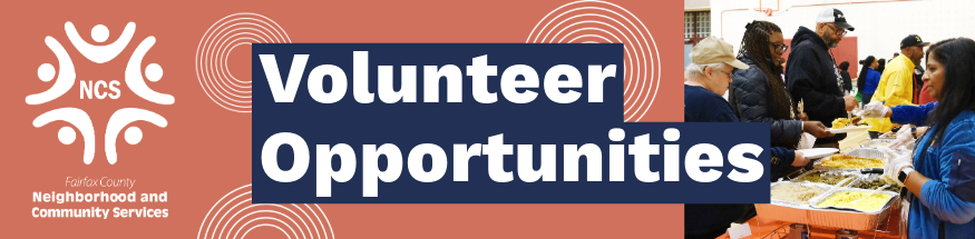 Volunteer Web Banner with People Serving Food